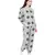 Grey Printed Art Georgette Bomber Jacket Set for Women