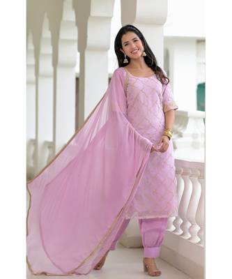 LAVENDER GOTA kurti SET 3