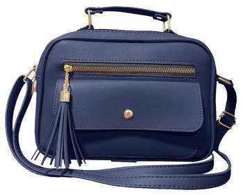  FFC Stylish Multipacket Chain Sling Bag For Woman And Girls BLUE 1