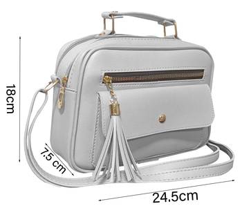  FFC Stylish Multipacket Chain Sling Bag For Woman And Girls OFFWHITE 3
