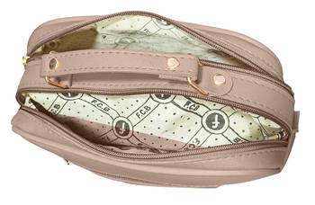  FFC Stylish Multipacket Chain Sling Bag For Woman And Girls CREAM 3
