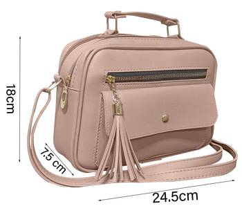 FFC Stylish Multipacket Chain Sling Bag For Woman And Girls CREAM 4