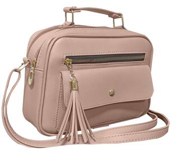  FFC Stylish Multipacket Chain Sling Bag For Woman And Girls CREAM 6