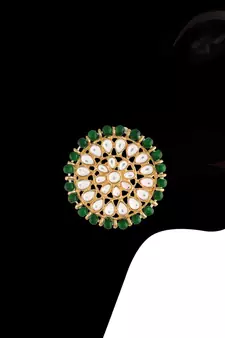 Traditional Choker Set Glided With Kundan & Pearls