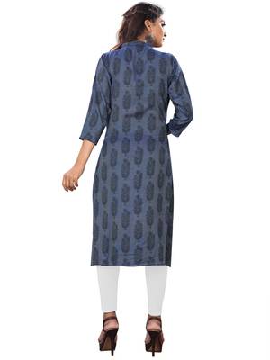 Rayon Print Kurti 3/4 Sleeve 2