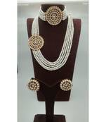 Gold Plated Choker with Long Necklace and Earrings set