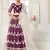 Delightful Wine colored thread with sequins embroidered Heavy Non-non Net fabric Party wear Lehenga choli