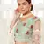 Pista Green thread of cotton with sequins embroidery Heavy Non-non Net With Art Silk Inner Semi Stitched lehenga choli
