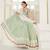 Glamorous Pista Green colored thread with sequins embroidered Heavy Non-non Net Bridal Lehenga choli