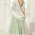 Glamorous Pista Green colored thread with sequins embroidered Heavy Non-non Net Bridal Lehenga choli