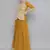 Mustard Embroidered & Sequins Work Ready Made Lehenga With Blouse & Dupatta