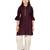 Purple plain cotton girls-top-bottom