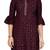 Purple plain cotton girls-top-bottom