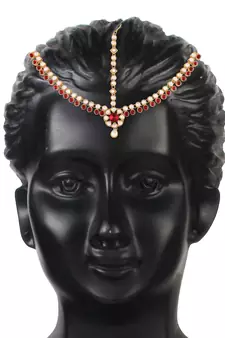 Kundan Studded Bridal Matha Patti Maang Tikka