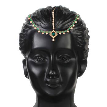 Kundan Studded Bridal Matha Patti Maang Tikka 3