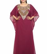 Moroccan Dubai Kaftan Arabic Abaya  Hand Beaded Caftan Farasha  Party Wear  Women Dress.