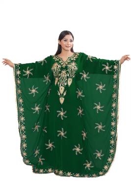 New Abaya Wedding Long Formal Hand Beaded Dubai Moroccan Kaftan African bridesmaid Muslim dress for Women 1