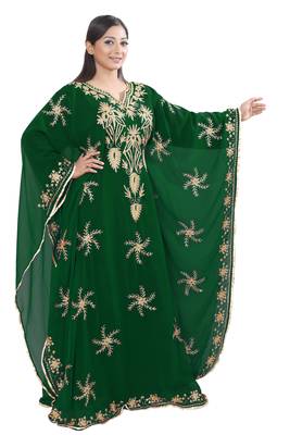 New Abaya Wedding Long Formal Hand Beaded Dubai Moroccan Kaftan African bridesmaid Muslim dress for Women 2