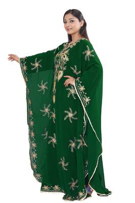 New Abaya Wedding Long Formal Hand Beaded Dubai Moroccan Kaftan African bridesmaid Muslim dress for Women 3