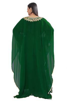 New Abaya Wedding Long Formal Hand Beaded Dubai Moroccan Kaftan African bridesmaid Muslim dress for Women 4