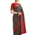 Green printed banarasi saree with blouse