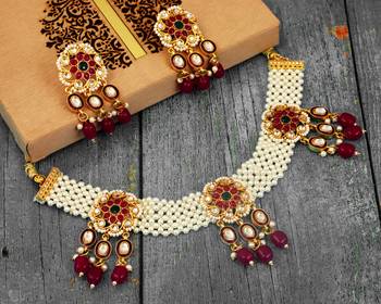 Red cubic zirconia chokers 1