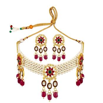 Red cubic zirconia chokers 4