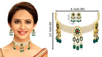 Green cubic zirconia chokers 2