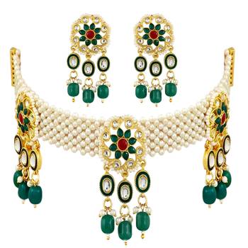 Green cubic zirconia chokers 4