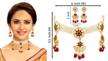 Red cubic zirconia chokers 3