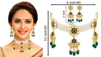 Green cubic zirconia chokers 4