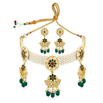 Green cubic zirconia chokers 5