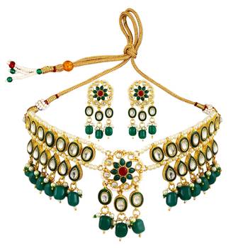 Green cubic zirconia chokers 5