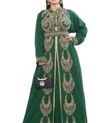 Dubai Moroccan Kaftan Arabic Abaya Hand Beaded Caftan Wedding Stylish Jalabiya Women Dress...