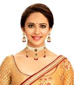 Red cubic zirconia chokers