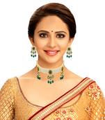 Green cubic zirconia chokers