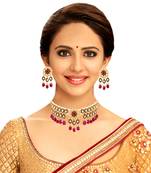 Red cubic zirconia chokers