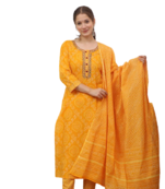 RF 1165 Yellow Kurti Pant Duptta