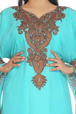 Dubai Moroccan Kaftan Arabic Abaya Farasha Party Wear Wedding Stylish Jalabiya Women Dress 2