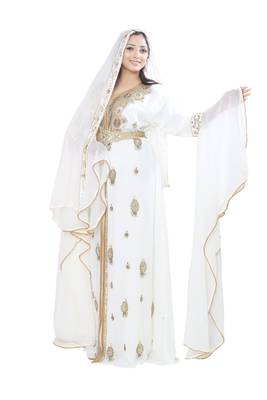 Dubai Moroccan Kaftan Arabic Abaya Caftan Farasha Party Wear Weddin Stylish Jalabiya Women Dress 2
