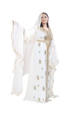 Dubai Moroccan Kaftan Arabic Abaya Caftan Farasha Party Wear Weddin Stylish Jalabiya Women Dress 3