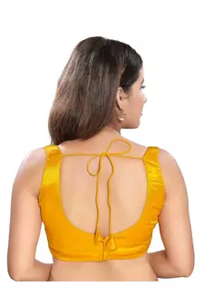 Women's Silk Sleeveless Saree Blouse