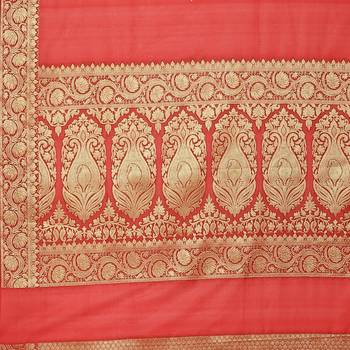 Banarasi Silk Works Women's Yellow Katan Zari  Saree with Blouse piece 3