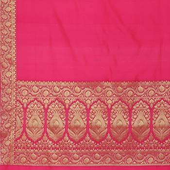 Banarasi Silk Works Women's Yellow Katan Zari  Saree with Blouse piece 3