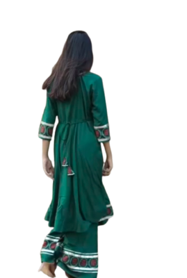  Green Kurti Sharara 5