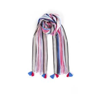 Multicolorcolor Stripe Print Scarf to keep you updated with the Latest Fashion 2