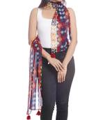 Blue and Orange Kilim Print Scarf to keep you updated with the Latest Fashion