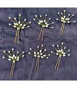 Cream Yellow Gold  Hair Pins