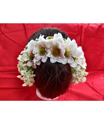White Yellow Gold  Hair Gajara 2