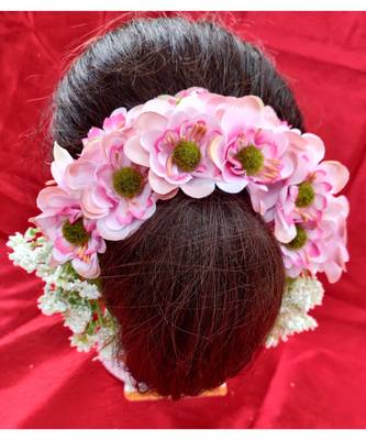 Pink Yellow Gold  Hair Gajara 2